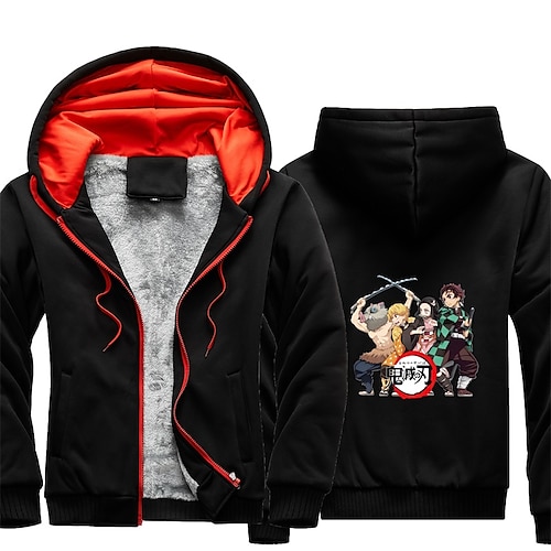 

Inspired by Demon Slayer Kamado Nezuko Agatsuma Zenitsu Kamado Tanjirou Cartoon Manga Outerwear Anime Graphic Outerwear For Men's Women's Unisex Adults' Hot Stamping 100% Polyester Casual Daily