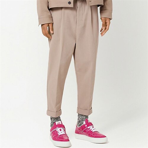 

Men's Tapered pants Trousers Pocket Solid Color Comfort Breathable Casual Daily Streetwear Cotton Blend Sports Fashion Khaki Micro-elastic