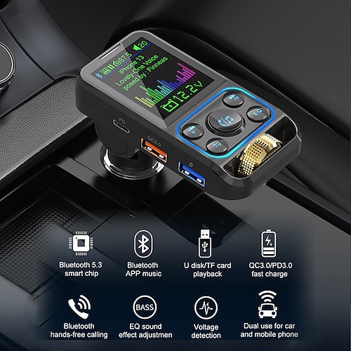 

BC83 Bluetooth 5.0 FM Transmitter / Bluetooth Car Kit Car Handsfree Bluetooth / Speaker / MP3 Car