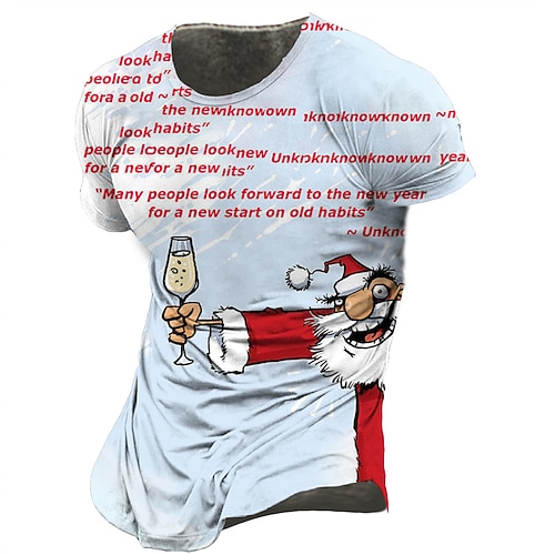 

Men's T shirt Tee Letter Graphic Prints Crew Neck Light Blue 3D Print World Cup Outdoor Street Short Sleeve Print Clothing Apparel Sports Designer Casual / Summer