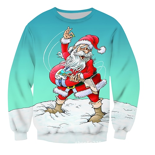 

Inspired by Christmas Santa Claus letter Sweatshirt Anime Graphic Top For Men's Women's Unisex Adults' 3D Print 100% Polyester