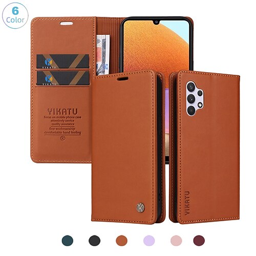 

Phone Case For Samsung Galaxy Full Body Case A73 A53 A33 S22 S22 Plus S22 Ultra S21 FE S20 A72 A52 A42 Note 20 Ultra Wallet Dustproof Anti-lost Solid Colored TPU PU Leather