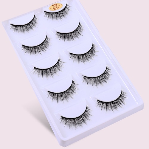 

Eyelash Extensions 5 pcs Waterproof Christmas Fashionable Design Lifted lashes Beauty Extra Long Animal wool eyelash Event / Party Gift Daily Wear Full Strip Lashes Natural Long - Makeup Daily Makeup