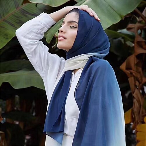 

Women's Muslim Hijab Scarves Daily Holiday Chiffon Bohemia Casual / Daily 1 PC