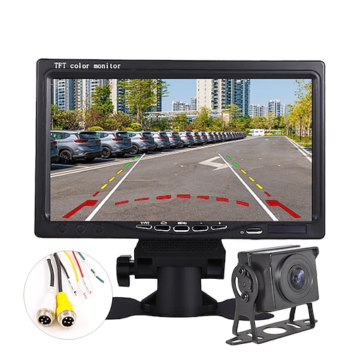 

ksj-701 7 inch 1080p 1/4 inch color CMOS 120 Degree 7 inch Car Rear View Kit LCD Screen / Brightness adjustment / AHD for Car / Bus Reversing camera