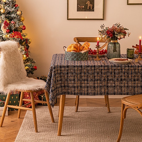 

Snowflake polyester tablecloth for Christmas