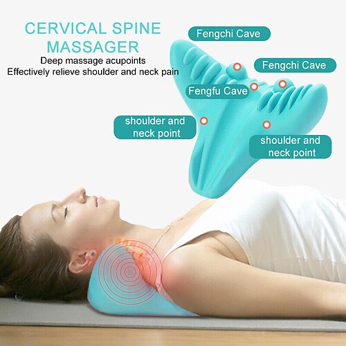 

Cervical Traction Neck Pillow Sleep Aid Pillow Acupoint Traction Home Massage Pillow