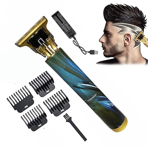 

2022 Vintage T9 0mm Professional Hair Clippers Electric Waterproof Rechargeable Trimmers For Men Clipper hair cutting machine