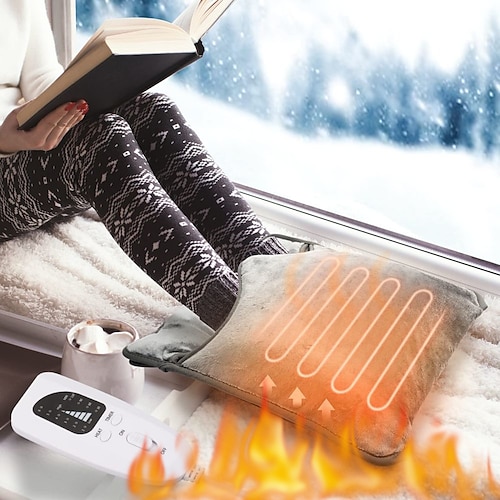 

【Upgrade Double-Sided Heating】Christmas Gift Electric Heating Pad, Foot Warmer, 6 Levels Temp & Auto Shut Off, Soft Flannel, Weighted Heating Pad for Back Pain Relief, Hands, Shoulders, Abdomen