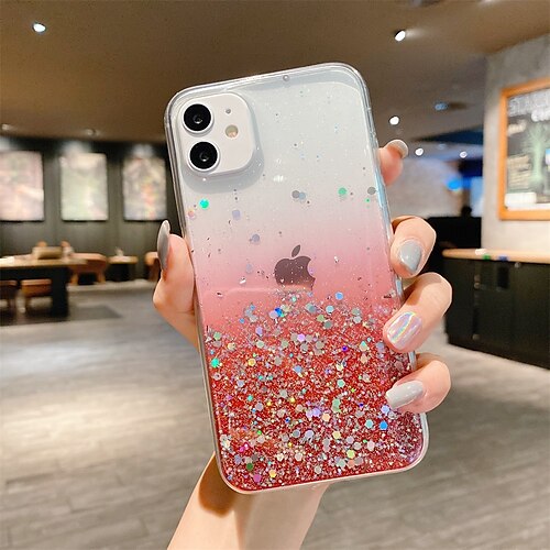 

Phone Case For Apple Classic Series iPhone 14 Pro Max 13 12 11 Pro Max Mini X XR XS 8 7 Plus Bumper Frame Full Body Protective Dustproof Glitter Shine TPU