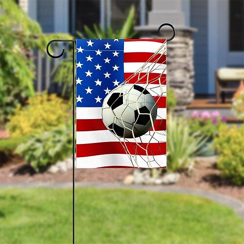

2pcs Top 32 Qatar Flag Of 2022 World Cup Football Party Garden Flag Courtyard Decorative Flag Welcome Flag