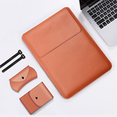 

PU Leather Sleeve Bag Case for Macbook Air Pro 11 12 13 14 15 16 Cover A1466 Liner Sleeve for Macbook Air 13.3 M1 Case 2020 2021