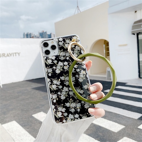 

Phone Case For Apple Classic Series iPhone 12 Pro Max 11 SE 2022 X XR XS Max 8 7 Plus Bumper Frame Full Body Protective Dustproof Flower TPU