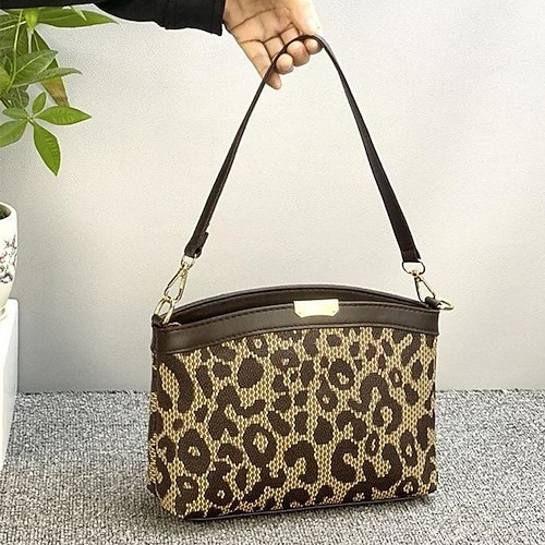 

Women's Crossbody Bag PU Leather Leopard Print Daily Going out Office & Career Leopard
