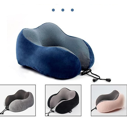 

U-shaped Pillow Business Travel Pillow U-shaped Memory Pillow Slow Rebound Neck Protection Space Memory Foam Pillow Gift
