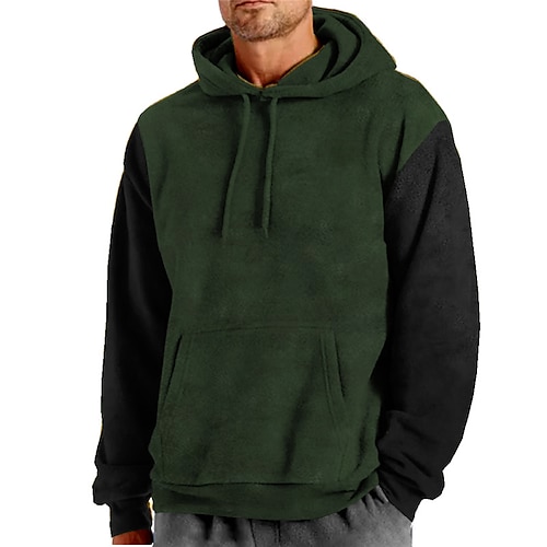 

Hombre Sudadera Con Capucha Verde Trébol Azul Piscina Verde Ejército Con Capucha Bloque de color Estampados Estampado Diario Deportes Impresión 3D Básico Ropa de calle Design Primavera Otoño Ropa