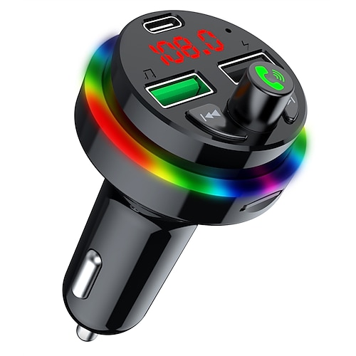 

F17 Bluetooth-bilsett Bil håndfri blåtann Bil MP3 FM-modulator FM-sendere FM-radio Bil