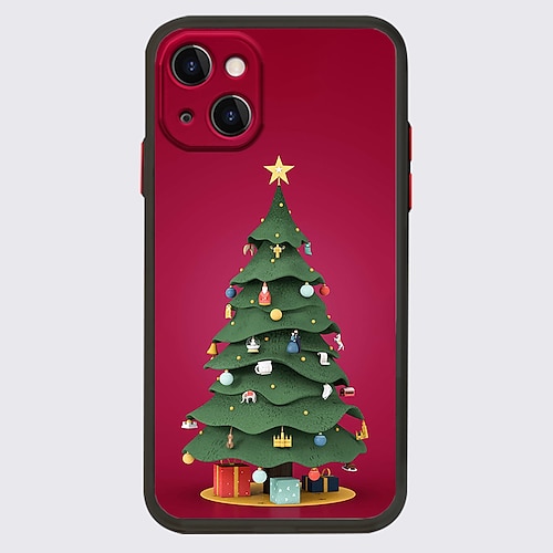 

Christmas Phone Case For Apple iPhone 14 Pro Max 13 12 11 Pro Max Mini X XR XS 8 7 Plus Unique Design Protective Case Transparent Pattern Dustproof Back Cover TPU