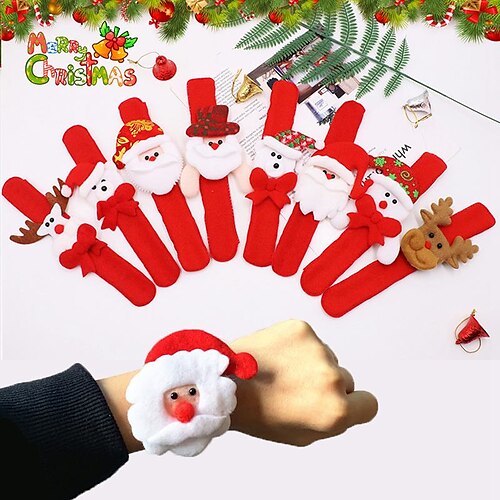

10PCS Christmas Santa Clap Circle Kids Toys Small Christmas Gifts Xmas Party Favor Noel Presents Giveaways New Year Child Pinata