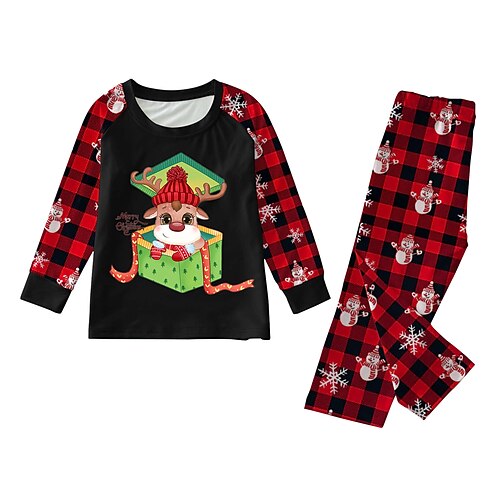 

Reindeer Outfits Men's Kid's Christmas Christmas Christmas Polyester Top / Women's / Pants