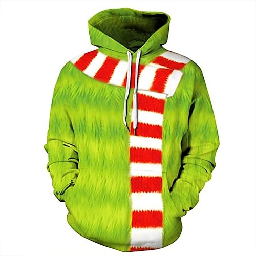 Sweats à capuche pour hommes à capuche à manches longues vert bleu animal grande taille basique pull à capuche