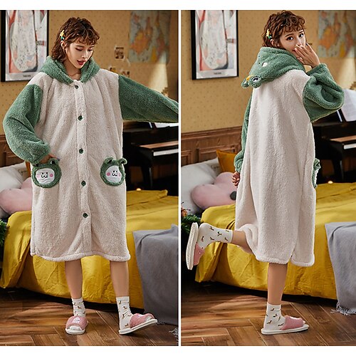 

Adults' Nightwear Wearable Blanket Hoodie Bear Character Onesie Pajamas Flannel Cosplay For Men and Women Carnival Animal Sleepwear Cartoon Festival / Holiday Costumes / Pants / Pants