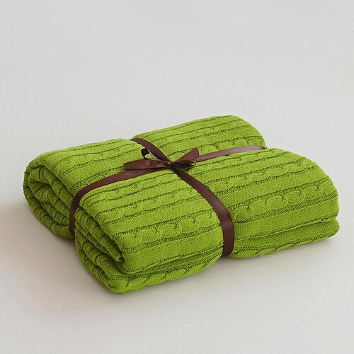 

Kint Throw Blanket,Textured Solid Soft SofaThrow, Knitted Decorative Throw Blanket for Bedroom, Travel Blanket, Officeroom