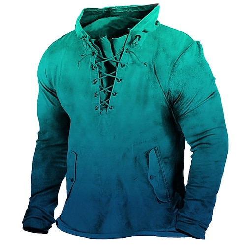 

Hombre Sudadera Pull-over Verde Trébol Azul Piscina Morado Naranja Gris Cuello Mao Estampados Acordonado Deporte Casual Diario Impresión 3D Básico Ropa de calle Design Primavera Otoño Ropa