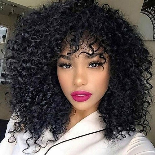 

Deep Curly Short Pixie Bob Cut Human Hair Wigs With Bangs Non lace front Wig Highlight Honey Blonde Colored Wigs For Women