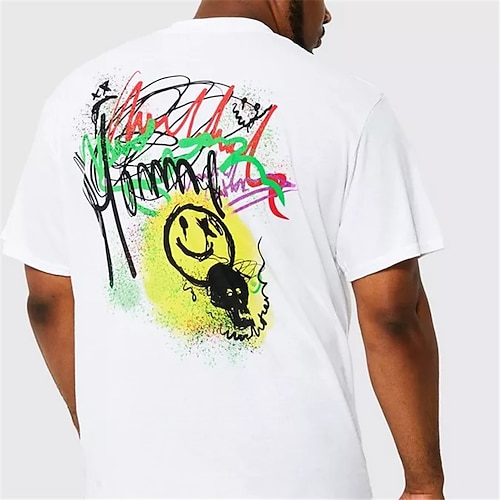

Men's Plus Size T shirt Tee Big and Tall Graphic Crew Neck Short Sleeve Spring & Summer Basic Vintage Fashion Streetwear Casual Sports Tops