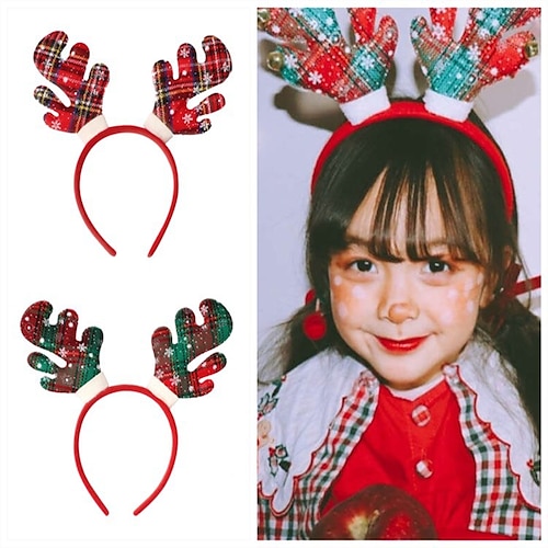 

Santa Claus Reindeer Headband Girls' Christmas Christmas Christmas Eve Kid's Party Christmas Polyester Headpiece