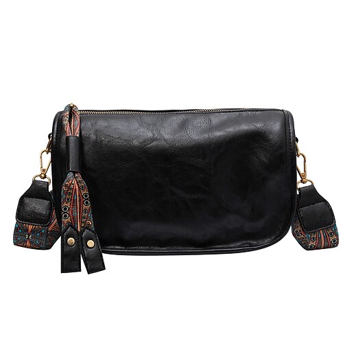 

Women's Leather Bag Crossbody Bag Shoulder Bag PU Leather Tassel Solid Color Quilted Party / Evening Going out Green Brown Coffee White