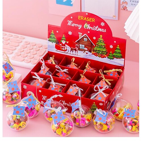 

Christmas Ball Eraser Kindergarten Share Small Gifts Elementary School Students Prizes Children's Christmas Gift