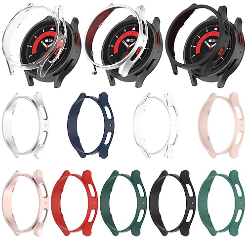 

1 Pack Watch Case Compatible with Samsung Galaxy Watch 5 40mm / Watch 5 44mm / Watch 4 40mm Scratch Resistant Ultra-thin Dust Proof TPU Watch Cover