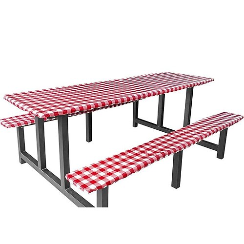 

Polyester Outdoor Elastic Table Cover Waterproof And Oil-Proof Elastic Band Elastic Tablecloth Cross-Border Courtyard Table Cover