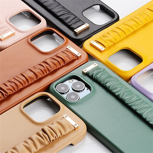 

Phone Case For Apple Classic Series iPhone 14 Pro Max 14 Plus 13 12 11 Pro Max Mini X XR XS Bumper Frame Full Body Protective Dustproof Solid Colored PU Leather