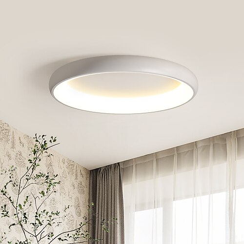 

Dimmable LED Ceiling Lights Flush-Mounted Corridor Lights Bedroom 60cm 23.4"" Ceiling Lights Modern Minimalist Wrought Iron Ceiling Lights for Home Hallway Office