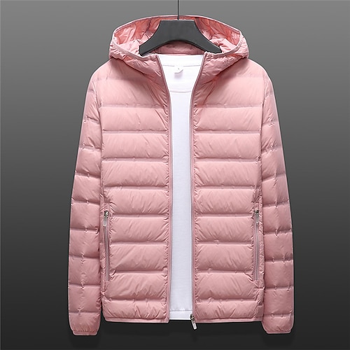 

Women's Winter Jacket Winter Coat Parka Windproof Warm Outdoor Daily Wear Vacation Going out Zipper Pocket Zipper Hoodie Casual Comfortable Solid Color Regular Fit Outerwear Long Sleeve Winter Fall