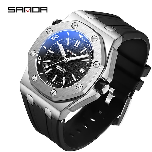 

SANDA New 7031 Men's Automatic Mechanical Movement Wrist Watch Fashion Sports 30M Waterproof Luxury Luminous Date Men's Watch