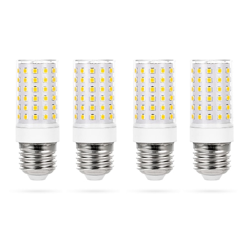 

LED Corn Lights 4pcs E27 84LED Tube Lights Light Bulb 800 lm 2835 SMD Floodlight Light Source Warm White White 85-265V