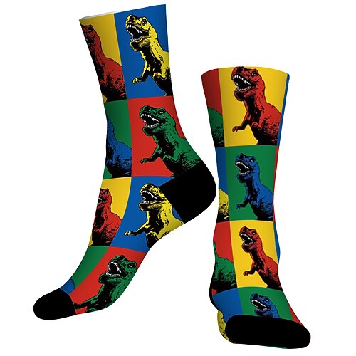 

Socks Compression Socks Cycling Socks Athletic Socks Funny Socks Novelty Socks Men's Women's Bike / Cycling Breathable Anatomic Design Wearable 1 Pair Animal Cotton Green S M L