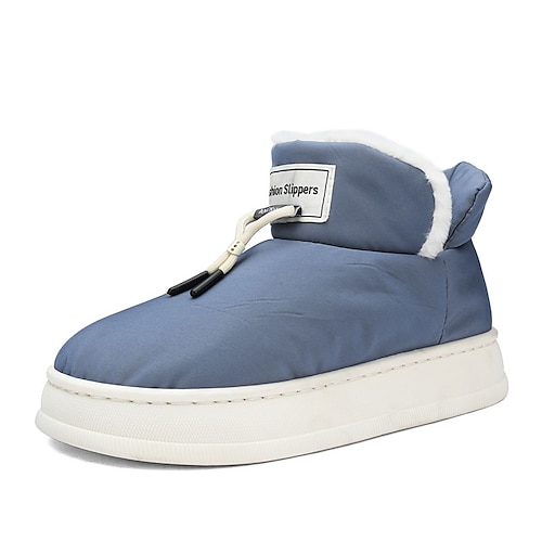 

Men's Boots Snow Boots Casual Home Daily Cotton Warm Blue Gray Winter
