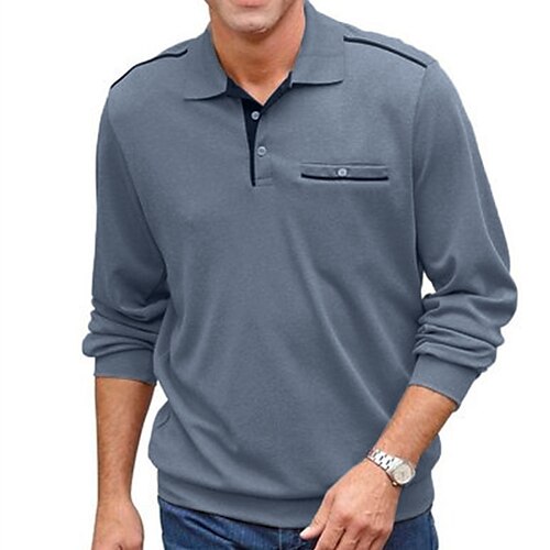 

Men's Sweatshirt Pullover Green Blue Light Grey Polo Collar Solid Color Print Zipper Going out Streetwear Streetwear Designer Casual Winter Fall & Winter Clothing Apparel Hoodies Sweatshirts Long