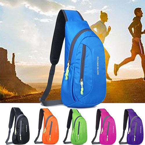 

Chest Bag Running Pack for Running Jogging Bike / Cycling Recreational Cycling Sports Bag Adjustable Portable Breathable Polyester Men's Women's Running Bag Adults