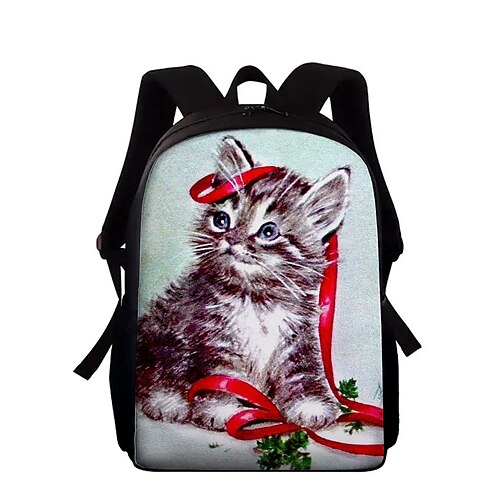 

Kid's Unisex School Bag Bookbag 3D Print Commuter Backpack Oxford 3D Print Large Capacity Zipper Print School Daily Blue Dark Red