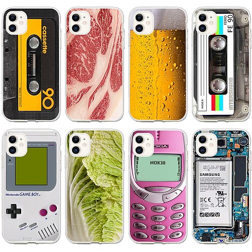 

Phone Case For Apple Classic Series iPhone 13 Pro Max 12 Mini 11 X XR XS Max 8 7 Bumper Frame Full Body Protective Dustproof Cartoon TPU