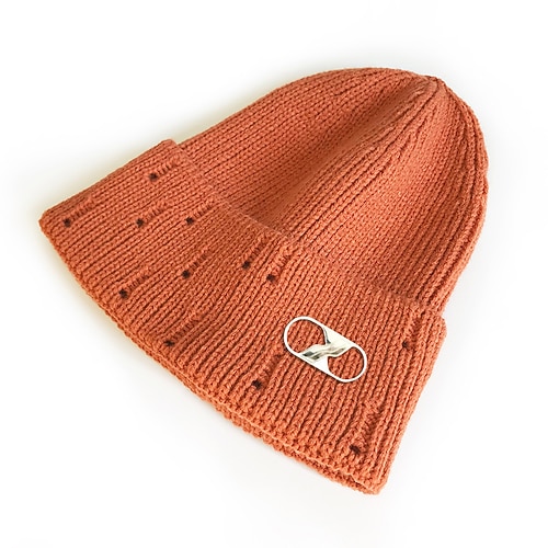 

Hat Beanie / Slouchy Men's Light Pink Light Purple Green Street Dailywear Weekend Knitted Pure Color Portable Comfort Warm / Fall / Winter