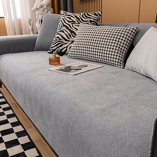 

Sofa cushion for leather sofa four seasons Universal Light luxury non-slip chenille cushion high-end cover