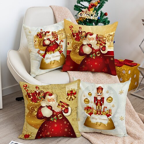 Red Soft Photo Square Pillow