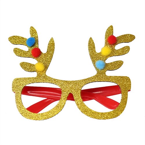 

2Pcs Christmas Decorative Glasses for Adults and Children Christmas Party Decorative Props for the Elderly Snowman Eyeglasses Frame